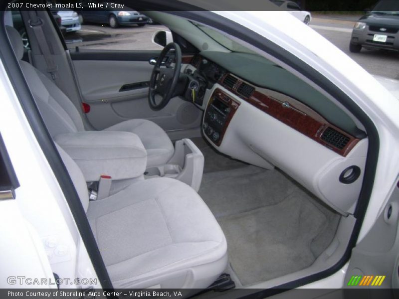 White / Gray 2007 Chevrolet Impala LS