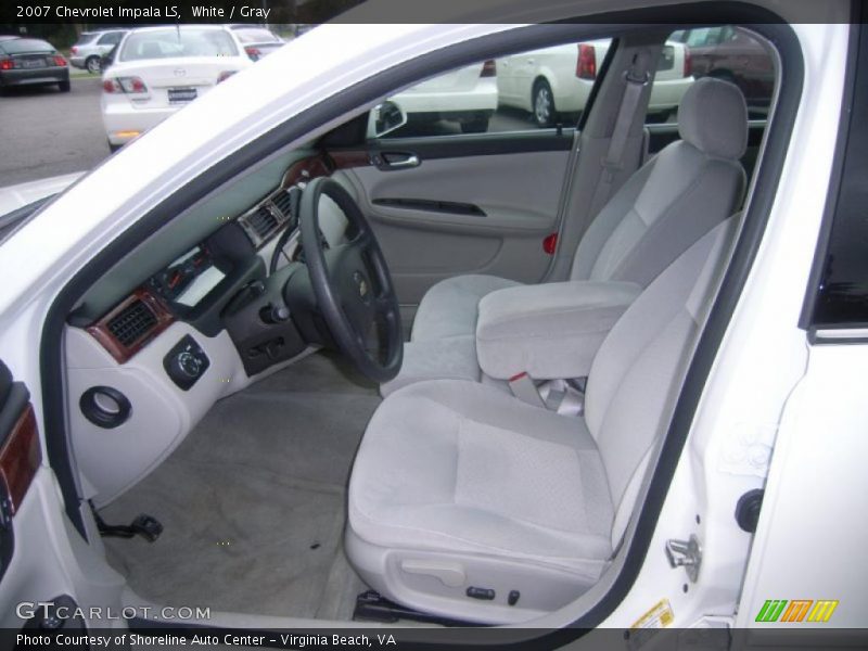 White / Gray 2007 Chevrolet Impala LS