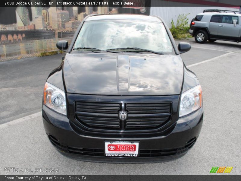 Brilliant Black Crystal Pearl / Pastel Pebble Beige 2008 Dodge Caliber SE
