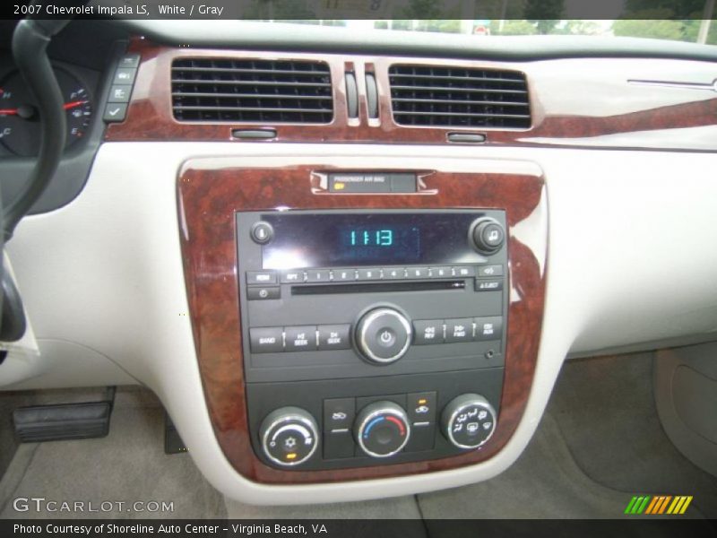 White / Gray 2007 Chevrolet Impala LS