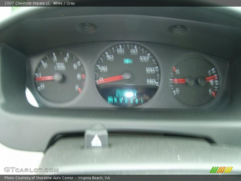 White / Gray 2007 Chevrolet Impala LS