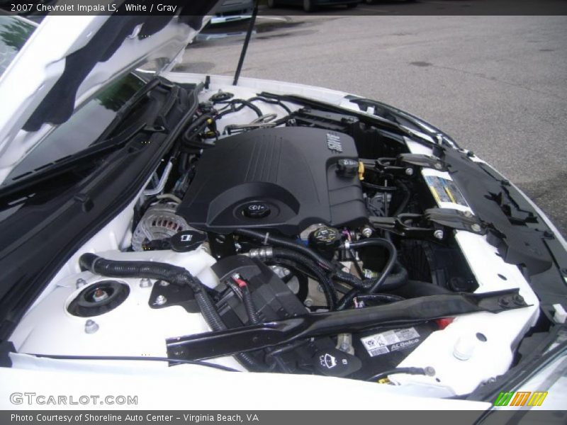 White / Gray 2007 Chevrolet Impala LS