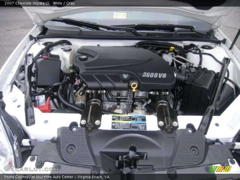 White / Gray 2007 Chevrolet Impala LS