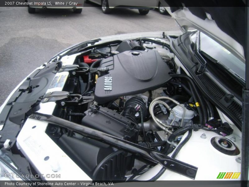 White / Gray 2007 Chevrolet Impala LS