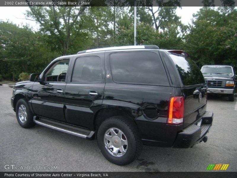Sable Black / Shale 2002 Cadillac Escalade AWD