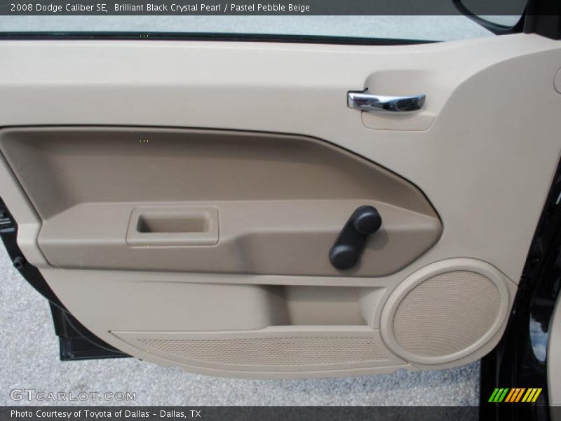Brilliant Black Crystal Pearl / Pastel Pebble Beige 2008 Dodge Caliber SE