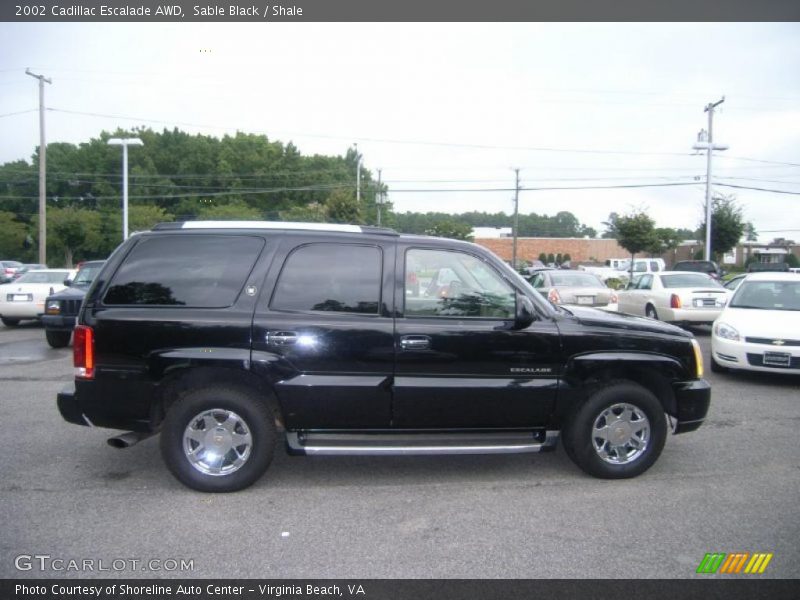 Sable Black / Shale 2002 Cadillac Escalade AWD
