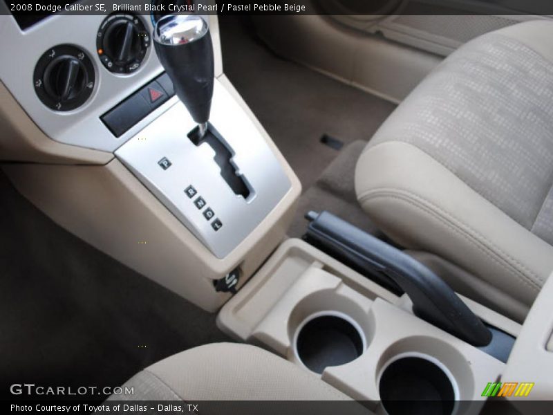 Brilliant Black Crystal Pearl / Pastel Pebble Beige 2008 Dodge Caliber SE