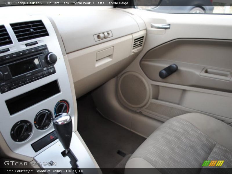 Brilliant Black Crystal Pearl / Pastel Pebble Beige 2008 Dodge Caliber SE