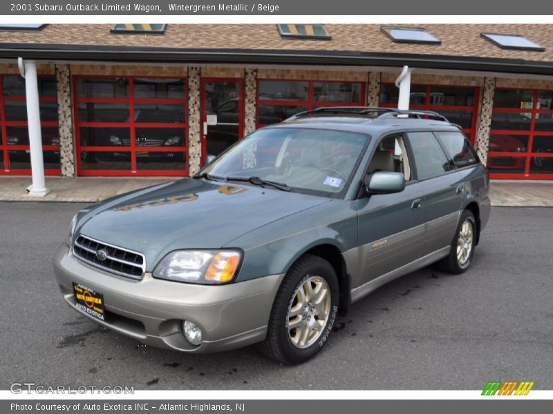 Wintergreen Metallic / Beige 2001 Subaru Outback Limited Wagon