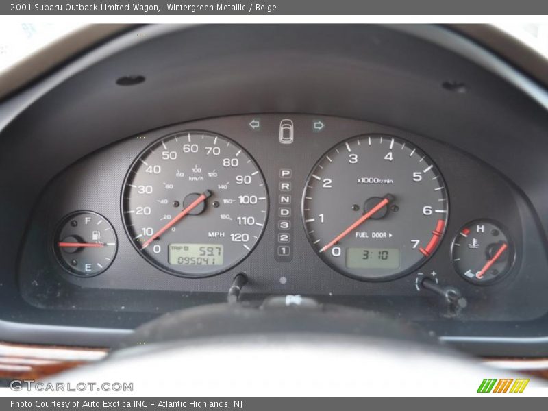 Wintergreen Metallic / Beige 2001 Subaru Outback Limited Wagon