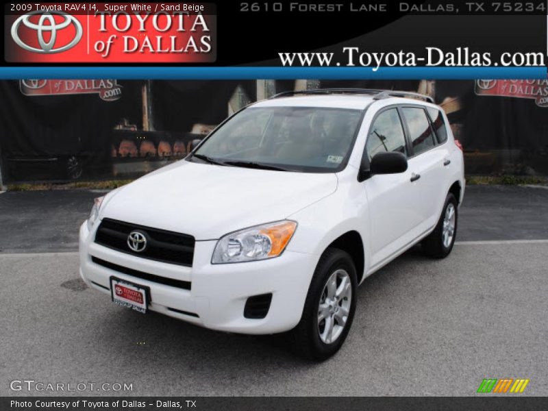 Super White / Sand Beige 2009 Toyota RAV4 I4