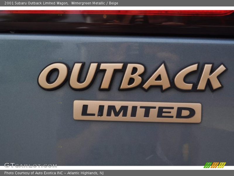 Wintergreen Metallic / Beige 2001 Subaru Outback Limited Wagon