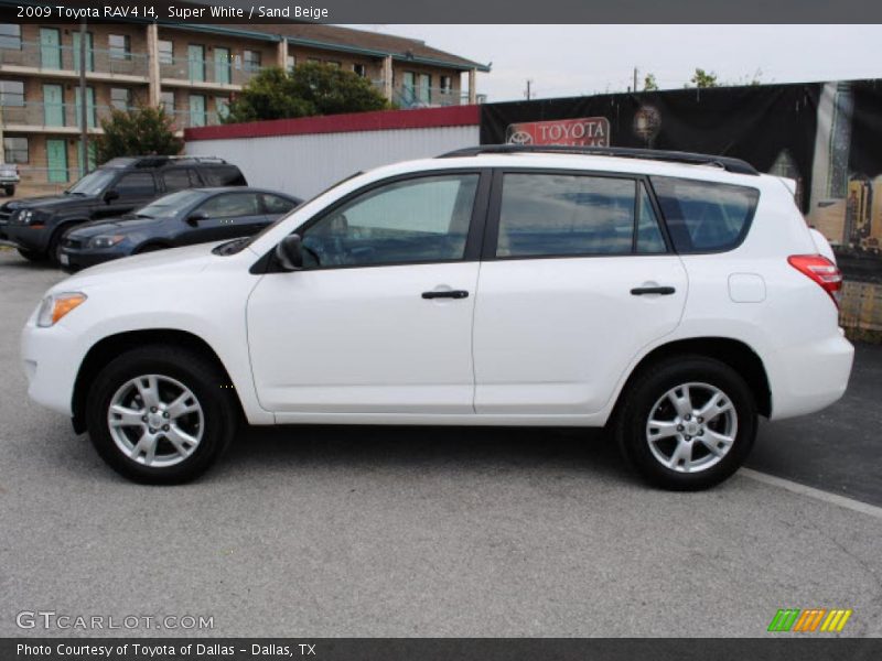 Super White / Sand Beige 2009 Toyota RAV4 I4