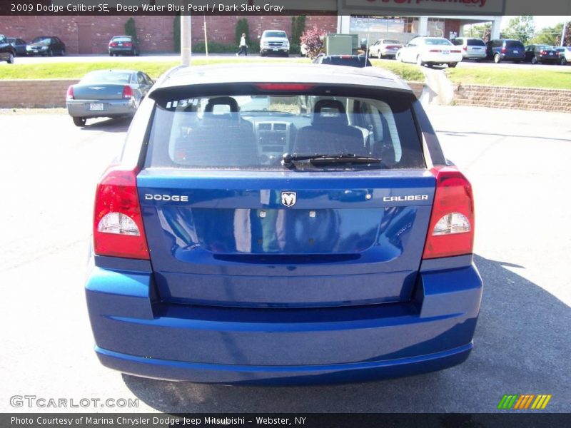 Deep Water Blue Pearl / Dark Slate Gray 2009 Dodge Caliber SE