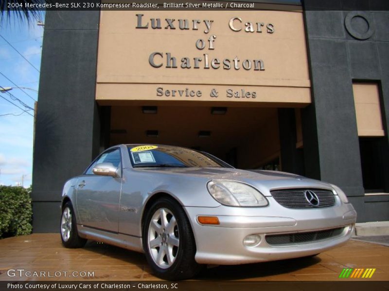 Brilliant Silver Metallic / Charcoal 2004 Mercedes-Benz SLK 230 Kompressor Roadster