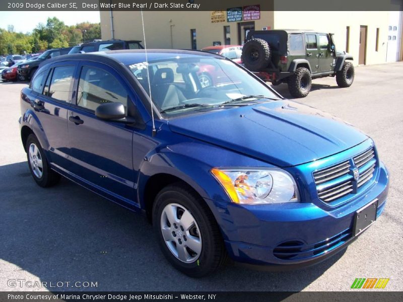 Deep Water Blue Pearl / Dark Slate Gray 2009 Dodge Caliber SE