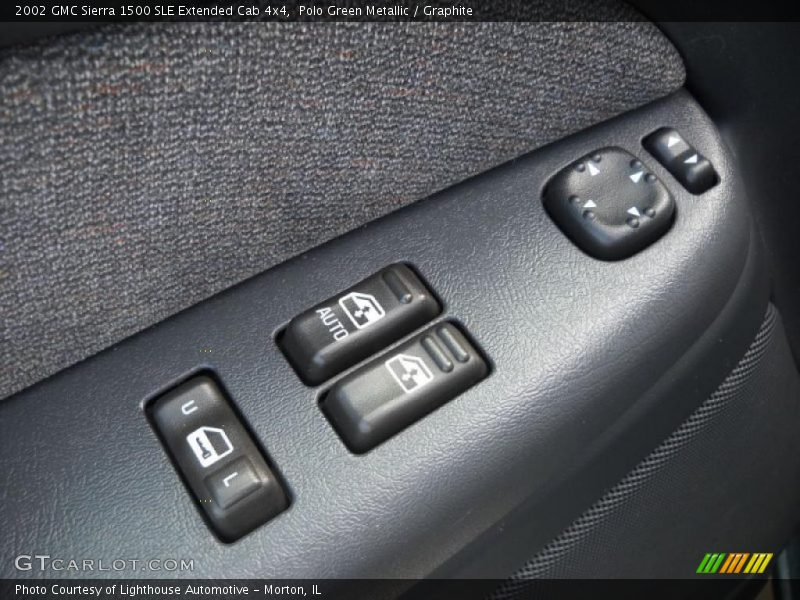 Polo Green Metallic / Graphite 2002 GMC Sierra 1500 SLE Extended Cab 4x4