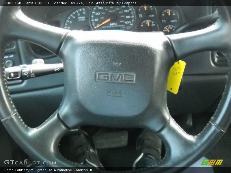 Polo Green Metallic / Graphite 2002 GMC Sierra 1500 SLE Extended Cab 4x4