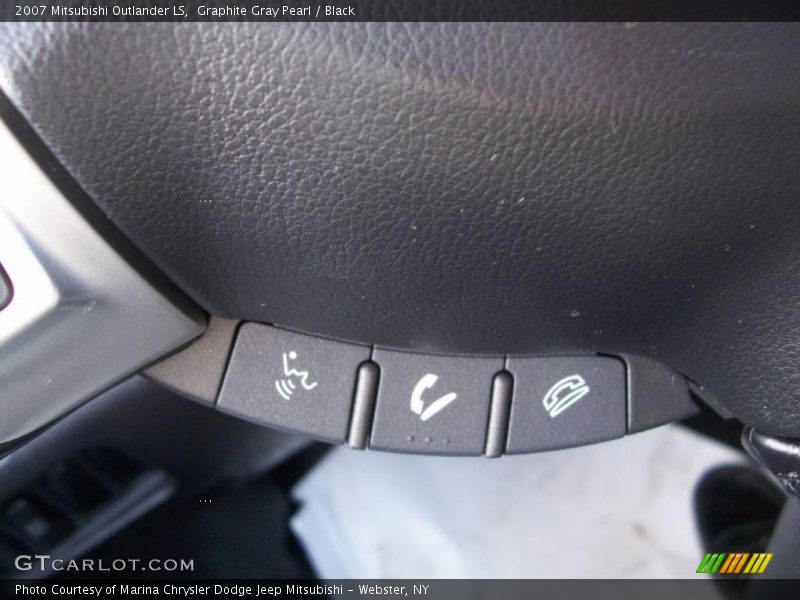 Graphite Gray Pearl / Black 2007 Mitsubishi Outlander LS
