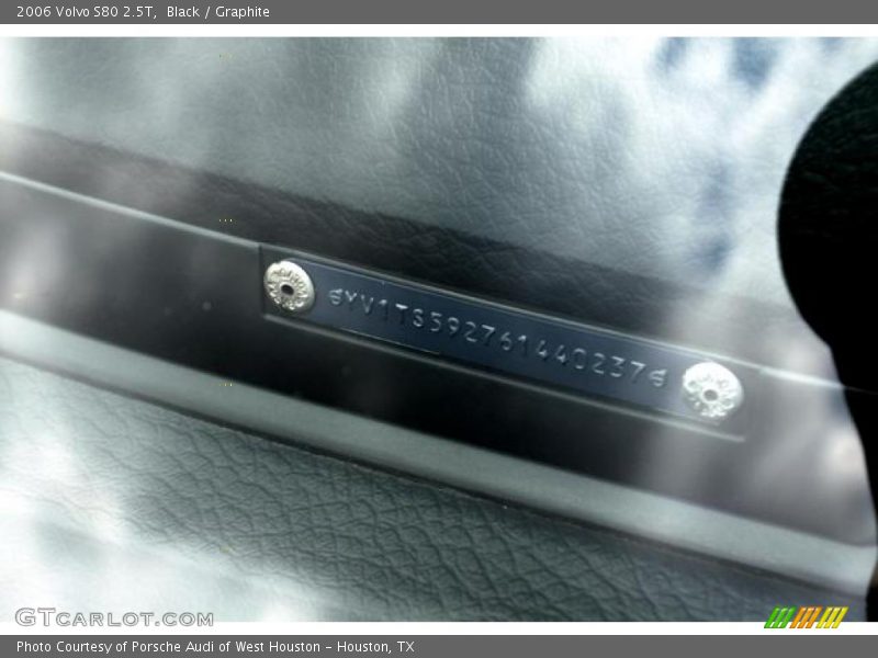 Black / Graphite 2006 Volvo S80 2.5T
