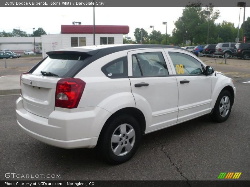 Stone White / Dark Slate Gray 2008 Dodge Caliber SE