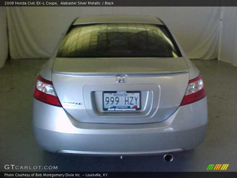 Alabaster Silver Metallic / Black 2008 Honda Civic EX-L Coupe