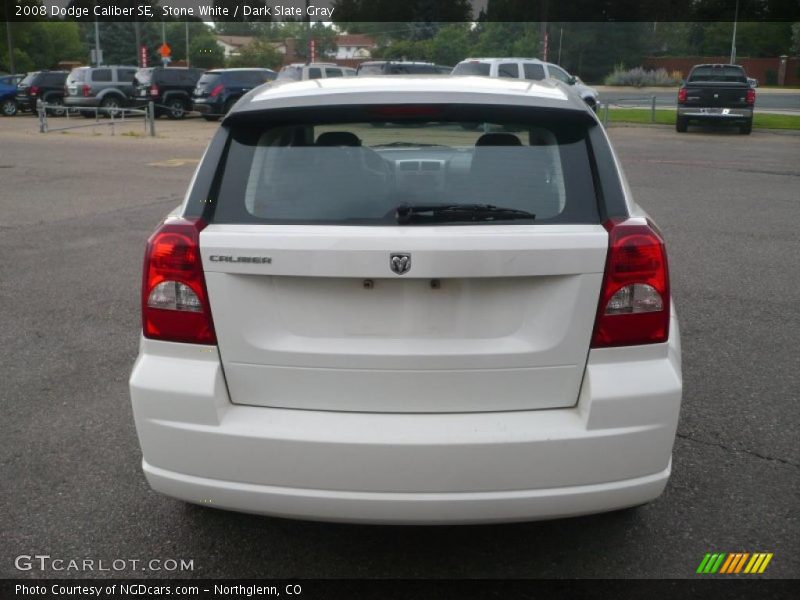 Stone White / Dark Slate Gray 2008 Dodge Caliber SE