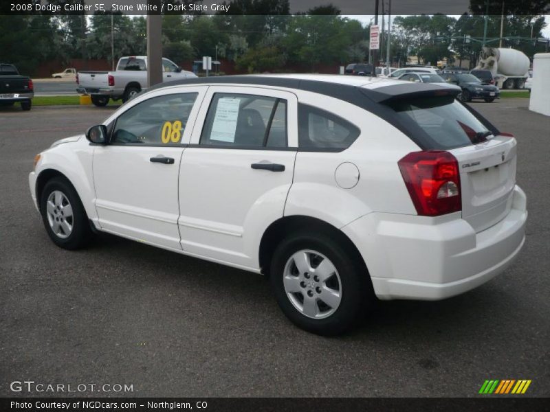 Stone White / Dark Slate Gray 2008 Dodge Caliber SE