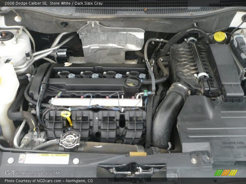 Stone White / Dark Slate Gray 2008 Dodge Caliber SE