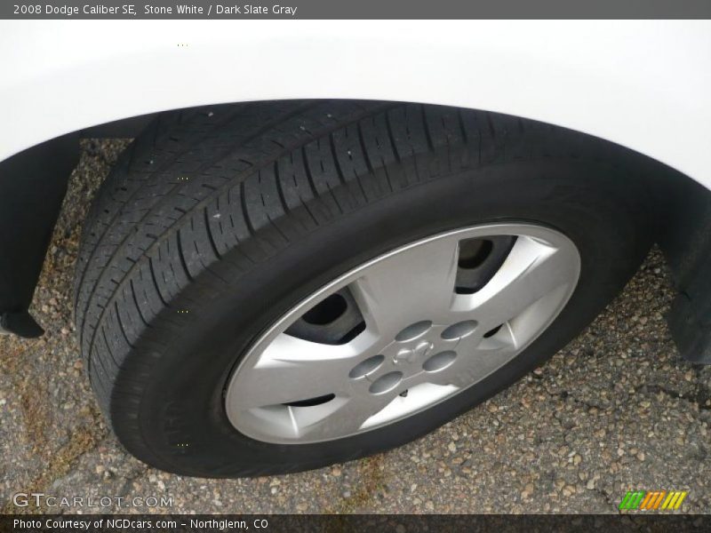 Stone White / Dark Slate Gray 2008 Dodge Caliber SE