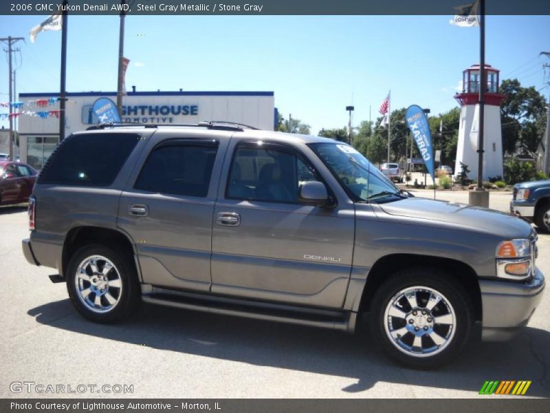 Steel Gray Metallic / Stone Gray 2006 GMC Yukon Denali AWD
