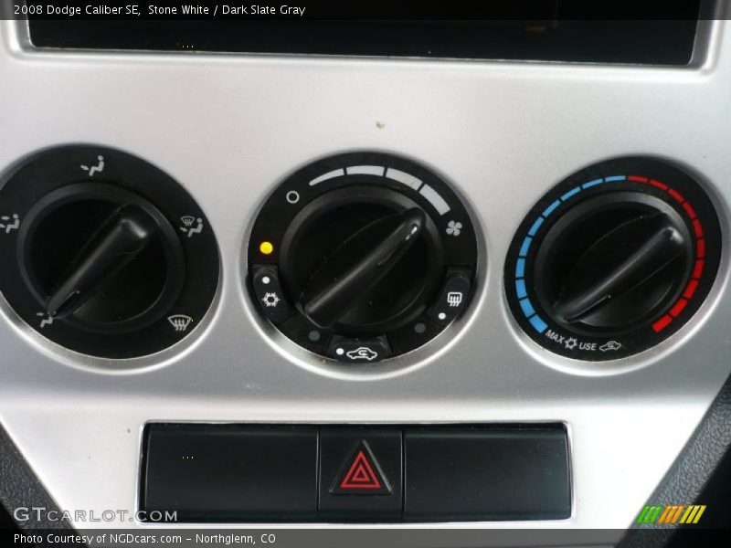 Stone White / Dark Slate Gray 2008 Dodge Caliber SE