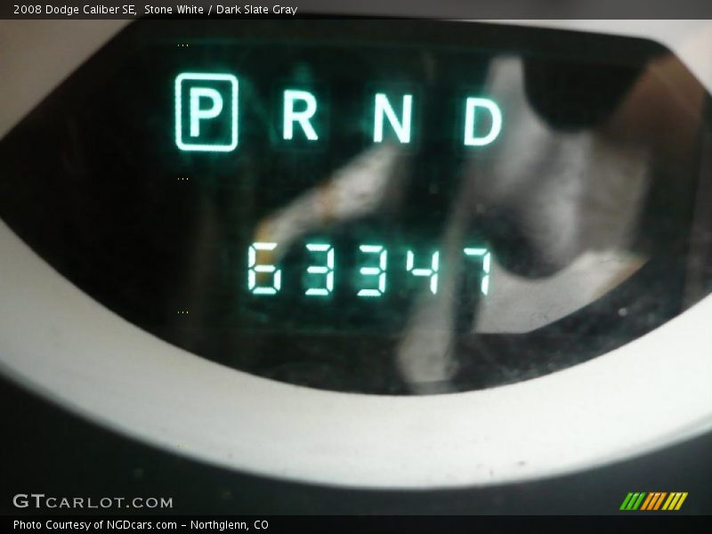 Stone White / Dark Slate Gray 2008 Dodge Caliber SE