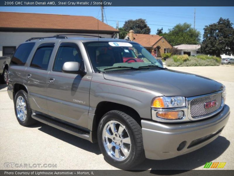 Steel Gray Metallic / Stone Gray 2006 GMC Yukon Denali AWD