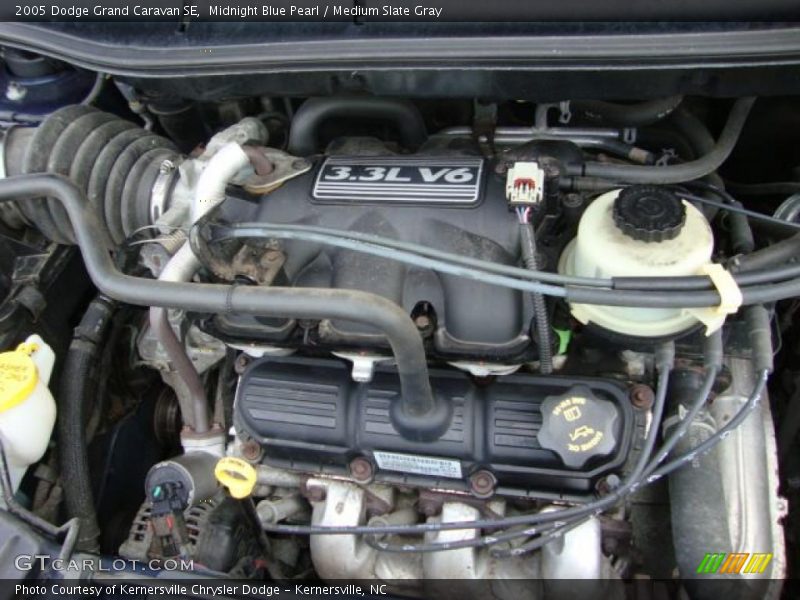 Midnight Blue Pearl / Medium Slate Gray 2005 Dodge Grand Caravan SE