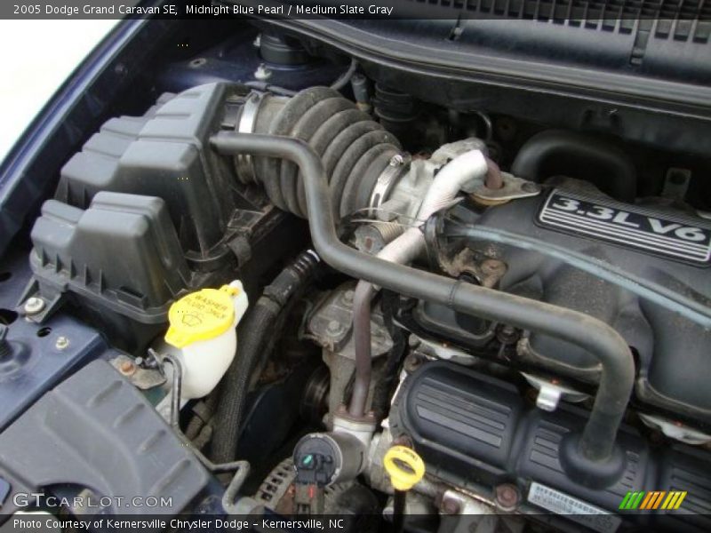Midnight Blue Pearl / Medium Slate Gray 2005 Dodge Grand Caravan SE