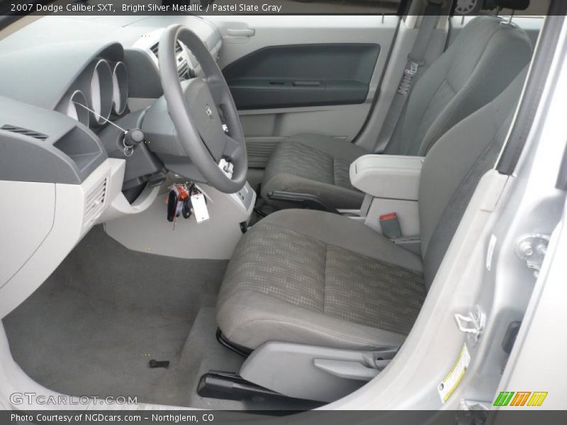 Bright Silver Metallic / Pastel Slate Gray 2007 Dodge Caliber SXT