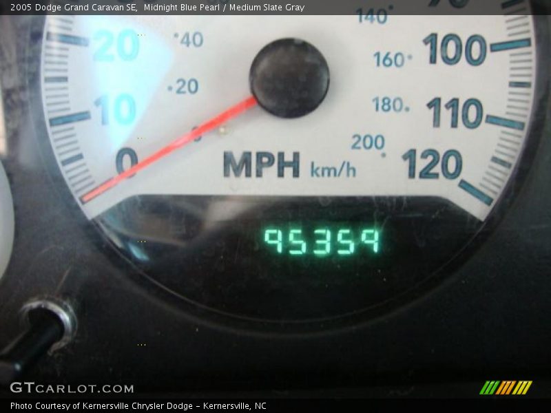 Midnight Blue Pearl / Medium Slate Gray 2005 Dodge Grand Caravan SE