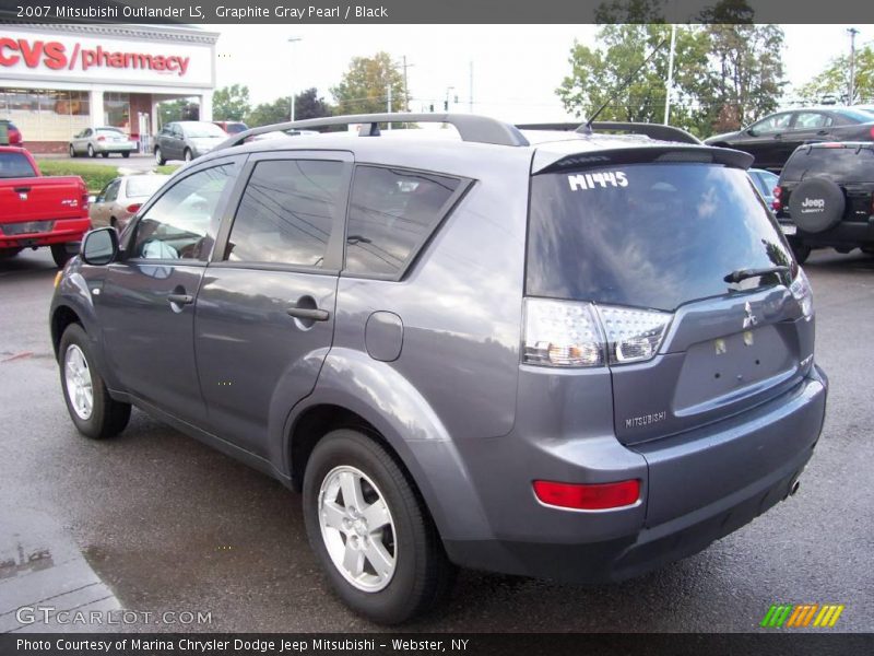 Graphite Gray Pearl / Black 2007 Mitsubishi Outlander LS