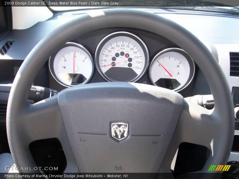 Deep Water Blue Pearl / Dark Slate Gray 2009 Dodge Caliber SE