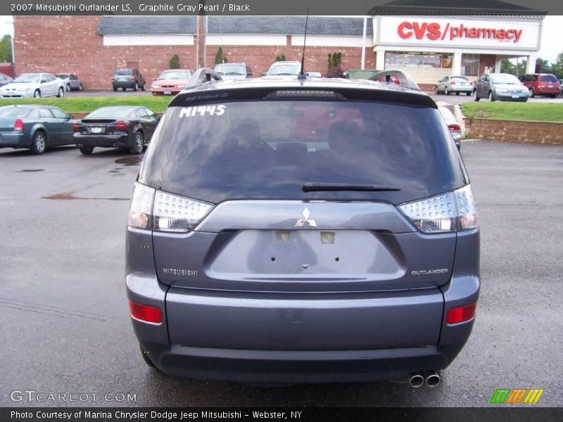 Graphite Gray Pearl / Black 2007 Mitsubishi Outlander LS