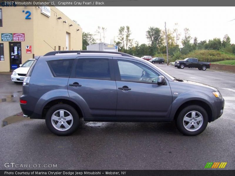 Graphite Gray Pearl / Black 2007 Mitsubishi Outlander LS