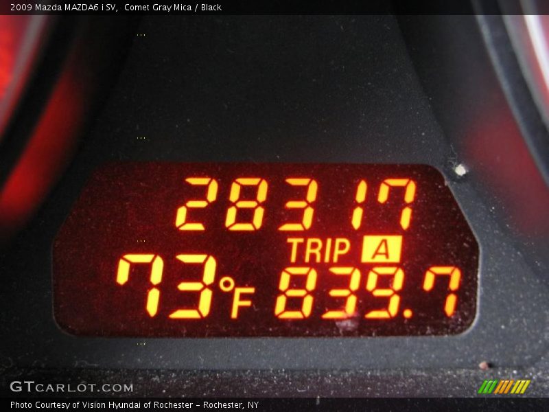 Comet Gray Mica / Black 2009 Mazda MAZDA6 i SV