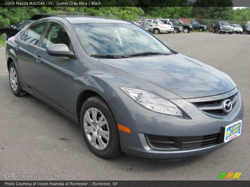 Comet Gray Mica / Black 2009 Mazda MAZDA6 i SV