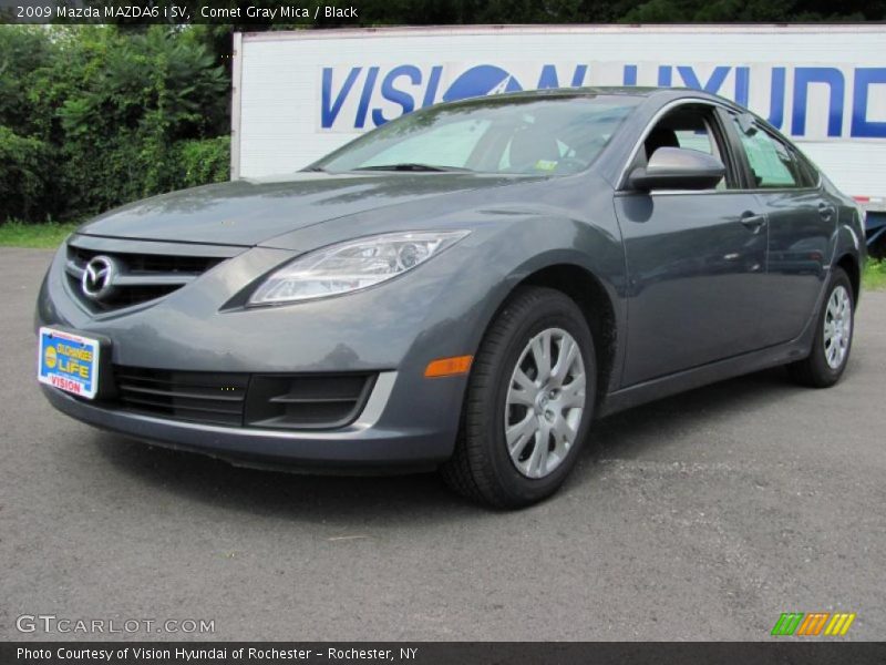 Comet Gray Mica / Black 2009 Mazda MAZDA6 i SV