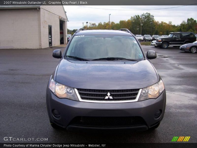 Graphite Gray Pearl / Black 2007 Mitsubishi Outlander LS