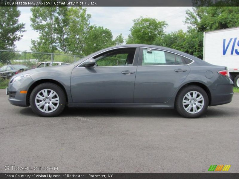 Comet Gray Mica / Black 2009 Mazda MAZDA6 i SV