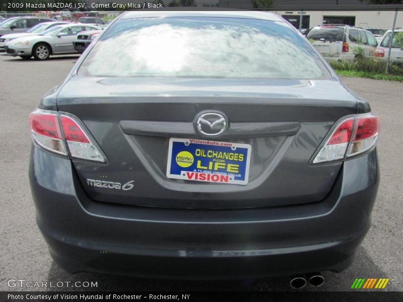 Comet Gray Mica / Black 2009 Mazda MAZDA6 i SV