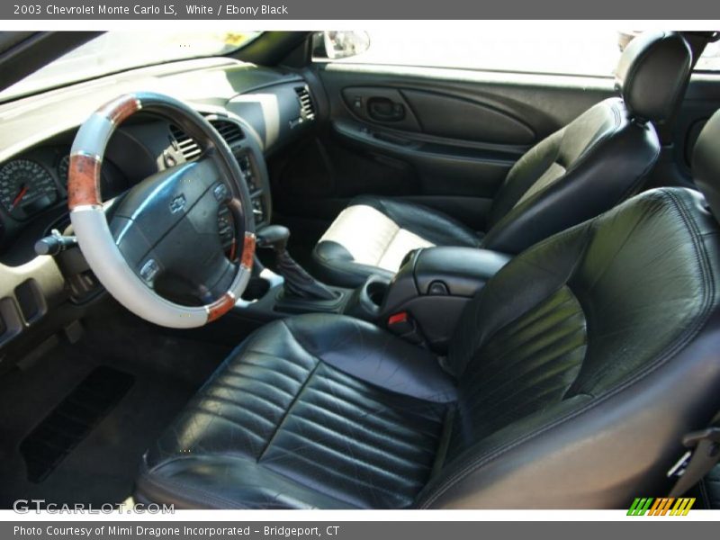 White / Ebony Black 2003 Chevrolet Monte Carlo LS